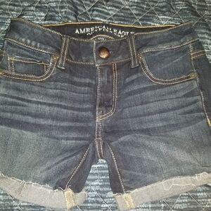 American Eagle Outfitters Dark Blue Jean Shorts